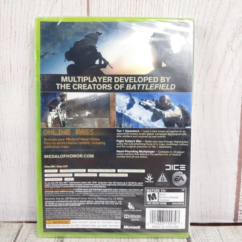 BRAND NEW - Medal Of Honor (Microsoft Xbox 360 ,2010) NEW SEALED - Free Shipping